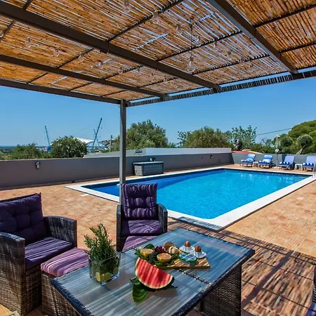 Countryside W Panoramic View, Roof Terrace, Private Garden & Pool Villa Loule
